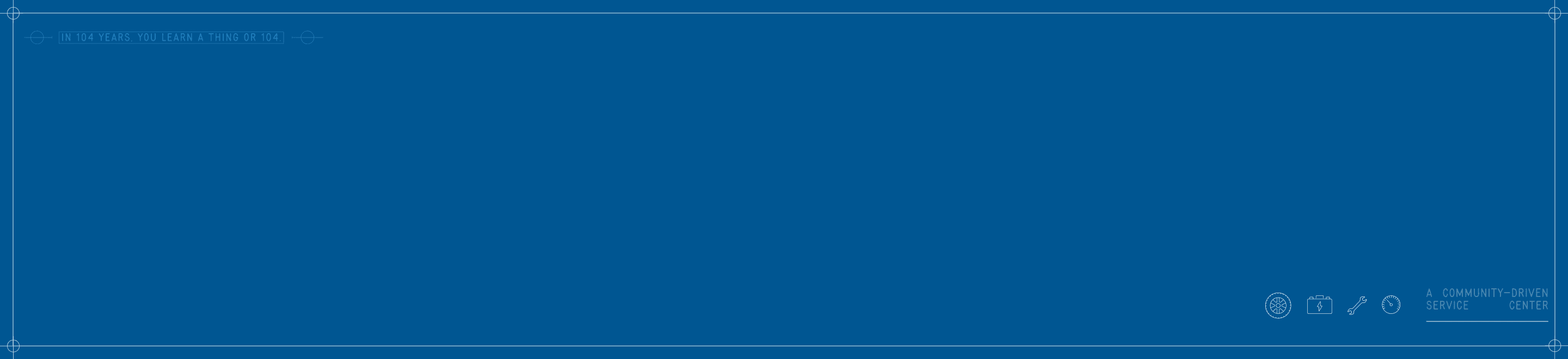 Dark blue background image with white lines and car icons.